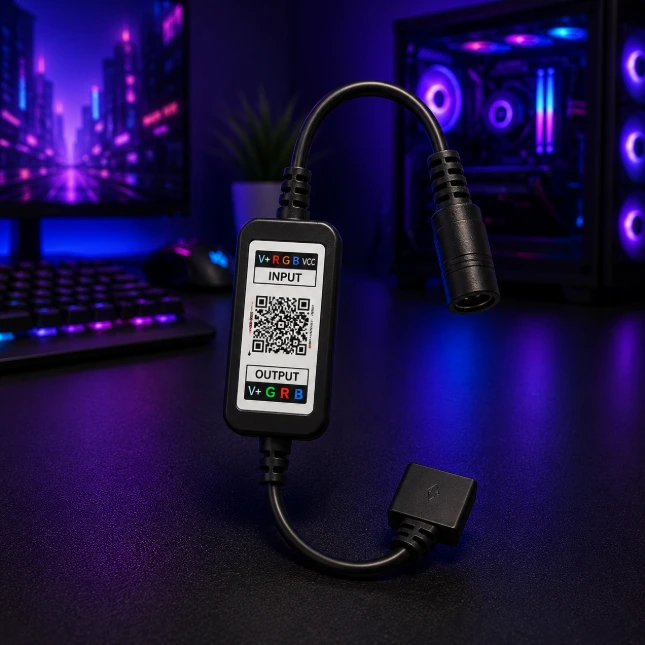 متحكم بلوتوث لإضاءات الليد RGB
