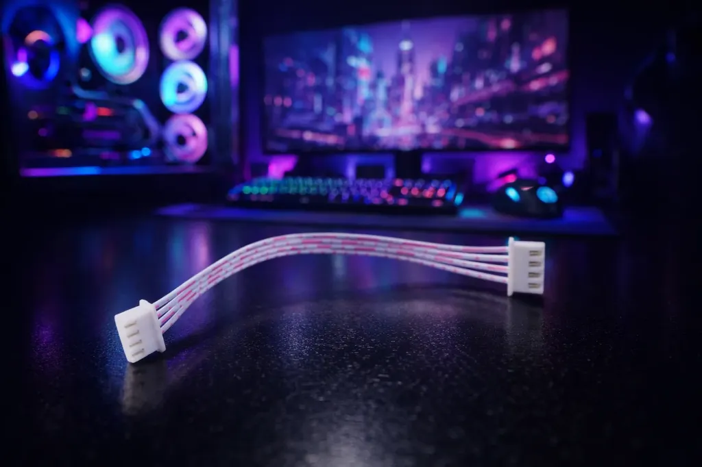 وصلة 30 سم 4 فتحات لتوصيل شرائط الليد RGB