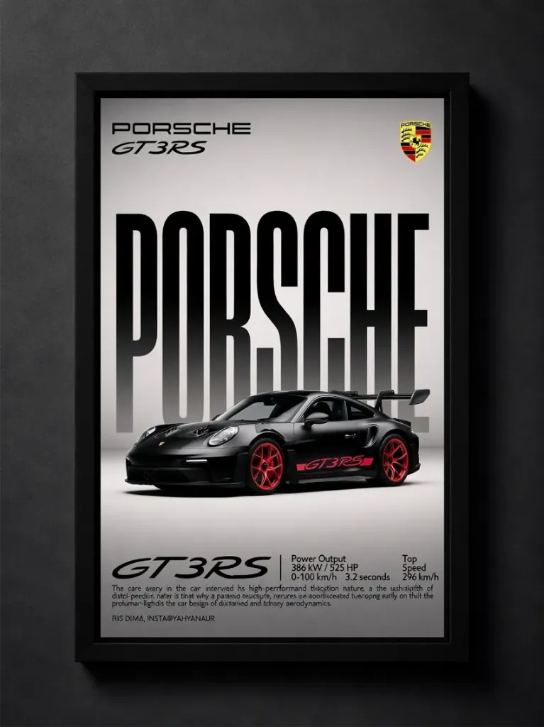 Porsche (20*30, ابيض)