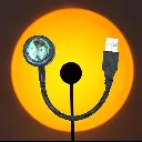 إضاءة غروب الشمس للتصوير والديكور USB